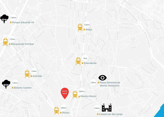 Bright Loft @ Downtown * Lisboa